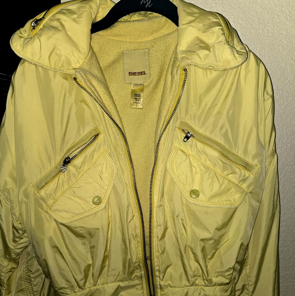 Diesel Women's Vibrant Yellow Bomber Jacket